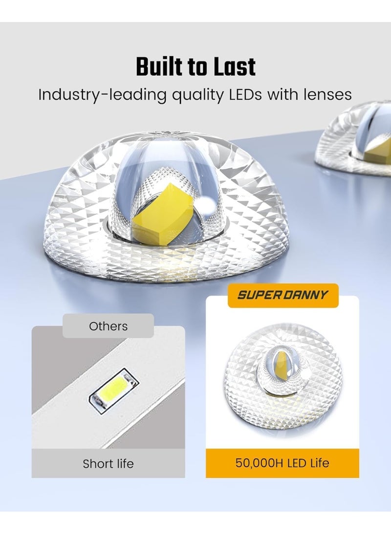 DUNISO LED Ceiling Lights for Bedroom Room,LED Panel Light with Adjustable Lighting, Three Color Temperature, Flush Mount Ceiling Light for Living Room,Bathroom,Kitchen,Stairs, Balck - Image 3